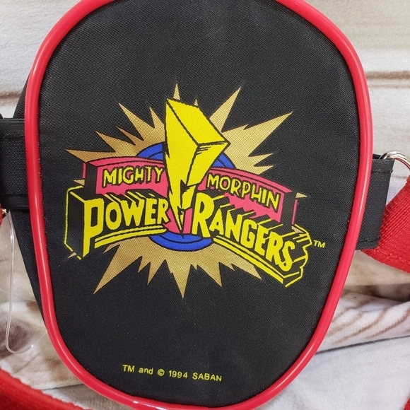 Vintage Mighty Morphin Power Rangers Red Coin Purse Belt Bag Child Size 1994 - Picture 6 of 8